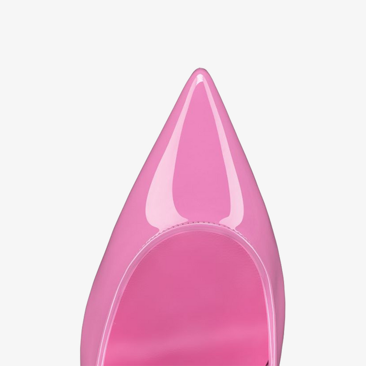 Pink Patent Leather Pump Low-Cut Vamp - ARNO CONTI