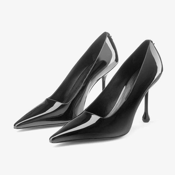Patent Leather Drop Heel Pumps