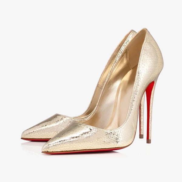 Nude Calf Leather Pointed-Toe Pump - ARNO CONTI