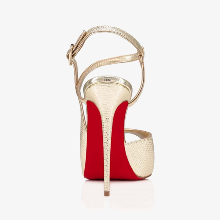 Gold Embossed Calf Leather Pump - ARNO CONTI