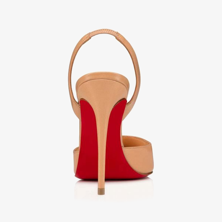 Nude calf Leather Pointed Pump - ARNO CONTI