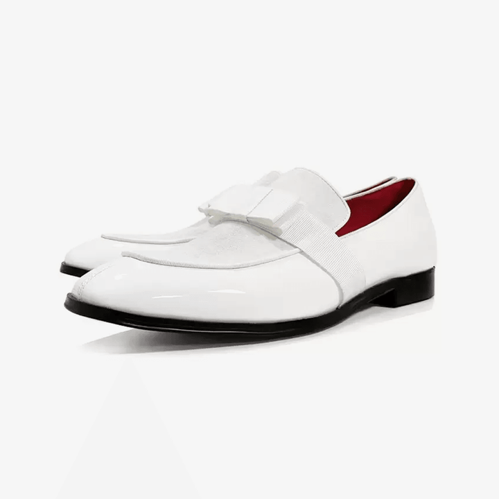 Leather Bows Artwork Mens Loafer - ARNO CONTI