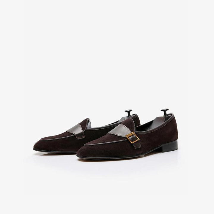 Men's Cowhide Slip-On Loafer Prom Wedding Shoes - Arno Conti Shoe