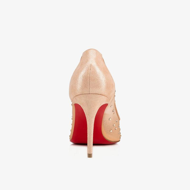 Beige Mesh Pumps with Strass - ARNO CONTI