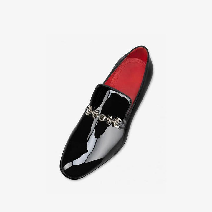 Men's Patent Leather Slip-On Loafers - ARNO CONTI