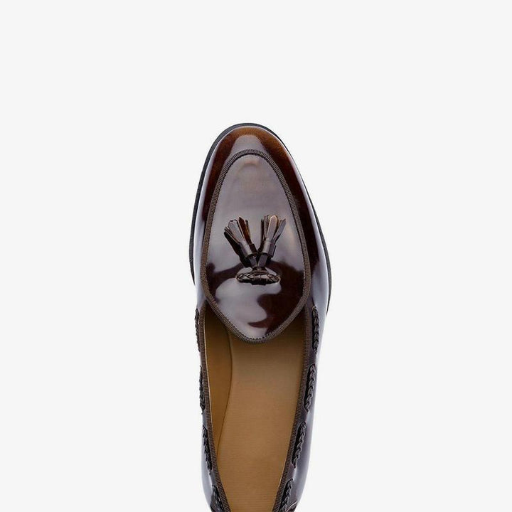 Men's Tassel Loafer Slip-On Shoes - Arno Conti Shoe