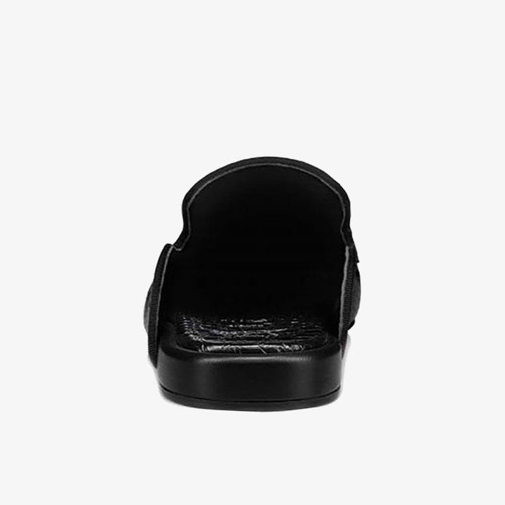 Snake Prints Horsebit Leather Slippers - ARNO CONTI
