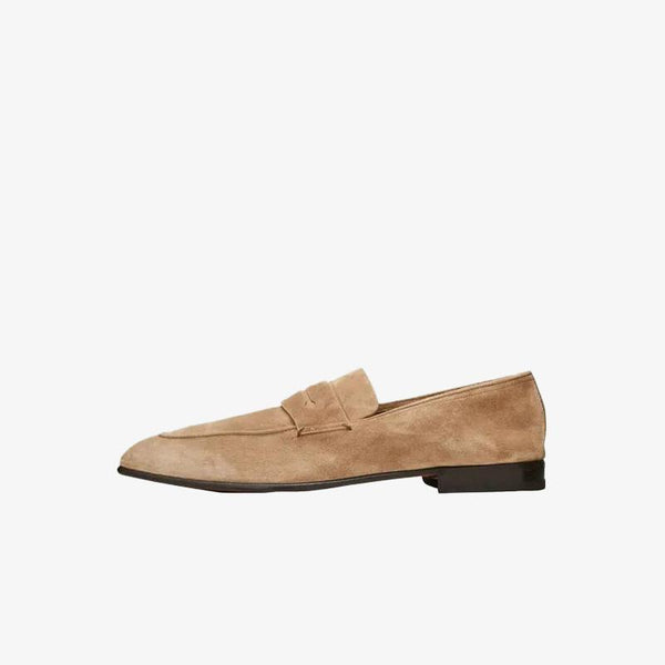 Penny Loafers with Keeper Strap - Arno Conti Shoe