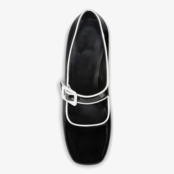 Black Patent Leather Pumps with 80 mm - ARNO CONTI